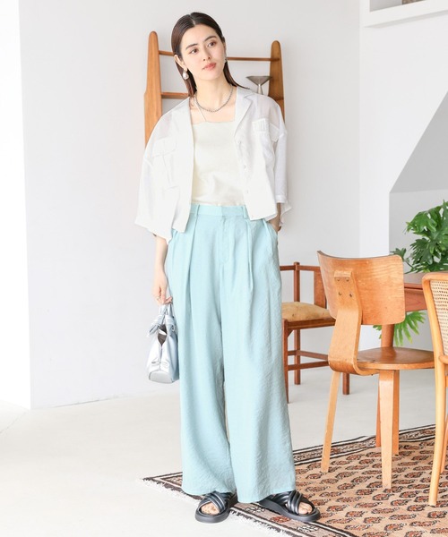 OUTLET SALE- 訳あり品など大放出 セール】開襟ショートシャツ 117918（シャツ/ブラウス）｜LEPSIM その他
