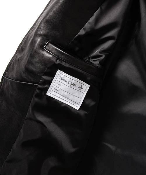 BEAMS LIGHTS Men's（ビームスライツ メンズ）の「BEAMS LIGHTS / レザーダブルライダース（ライダースジャケット・メンズ・ブラック・SMALL/MEDIUM/LARGE）」の3枚目の写真