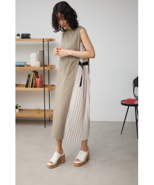 【未使用品】mameプリーツワンピース 7yorku_040157