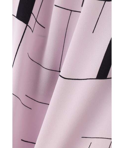 PINKY&DIANNE（ピンキーアンドダイアン）の「◆［WEB先行販売］スクエアブロックプリントブラウス（シャツ/ブラウス・レディース・ピンク/ホワイト・38）」の15枚目の写真