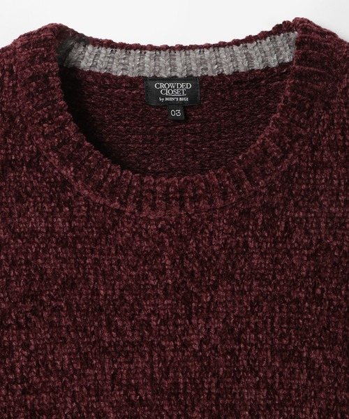 CROWDED CLOSET（クラウデッドクローゼット）の「5Gモールニット（ニット/セーター・メンズ・ブラック/ワイン/ブルー/ホワイト・03/02/04）」の12枚目の写真