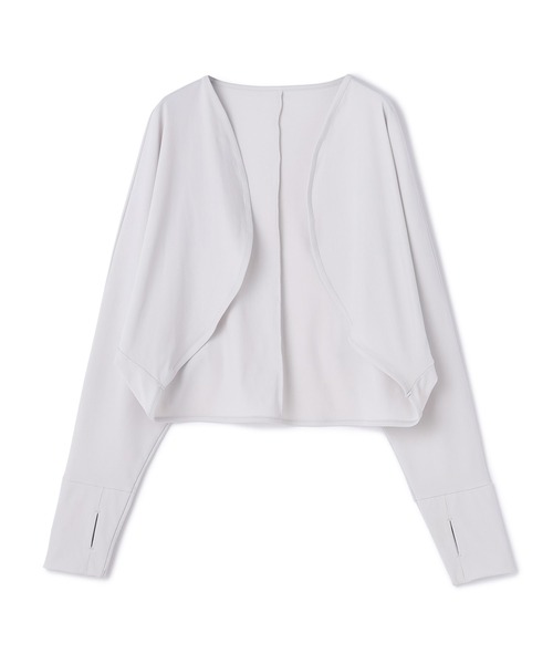 A/C DESIGN BY ALPHA CUBIC(エーシーデザインバイアルファキュービック)の「【UVカット・接触冷感】ボレロ(カーディガン/ボレロ・レディース・グレー/ベージュ/ブラック・フリー)」の3枚目の写真