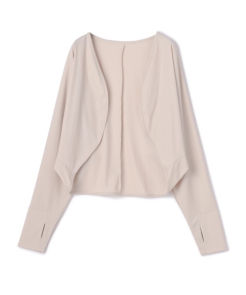 A/C DESIGN BY ALPHA CUBIC(エーシーデザインバイアルファキュービック)の「【UVカット・接触冷感】ボレロ(カーディガン/ボレロ・レディース・グレー/ベージュ/ブラック・フリー)」の4枚目の写真