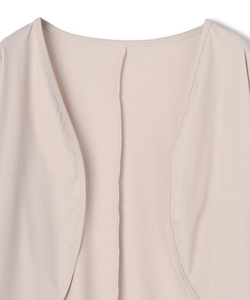 A/C DESIGN BY ALPHA CUBIC(エーシーデザインバイアルファキュービック)の「【UVカット・接触冷感】ボレロ(カーディガン/ボレロ・レディース・グレー/ベージュ/ブラック・フリー)」の6枚目の写真