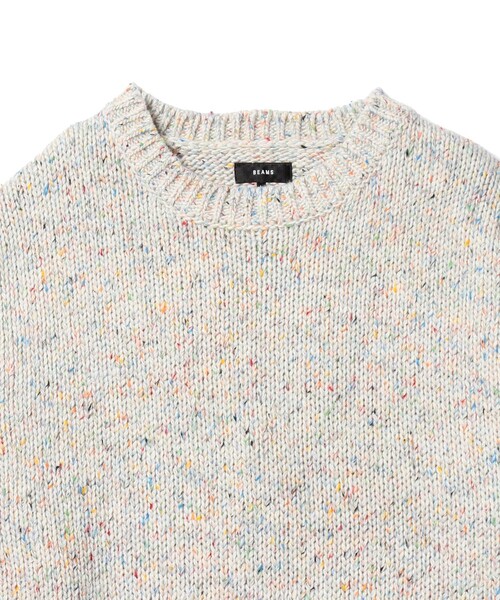 BEAMS(ビームス)の「3ゲージ カラーネップ クルーネック ニット 24FW(ニット/セーター・メンズ・ネイビー/ブラック/ナチュラル・XL/L/M/S)」の10枚目の写真