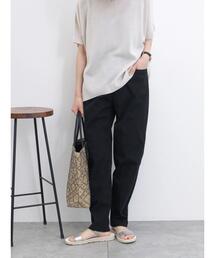 Samansa Mos2 blue | 【接触冷感】ハイパーストレッチパンツ(その他パンツ)