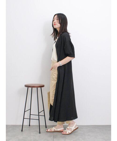 Samansa Mos2 blue(サマンサモスモスブルー)の「【接触冷感】ハイパーストレッチパンツ(その他パンツ・レディース・ベージュ/カーキ/ライトベージュ/ブラック/グレー・F)」の16枚目の写真