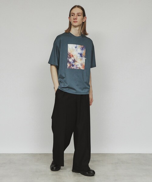 tk.TAKEO KIKUCHI（ティーケータケオキクチ）の「モザイクアブストTシャツ（Tシャツ/カットソー・メンズ・オフホワイト/ブルー/ブラック・03/02/01）」の14枚目の写真