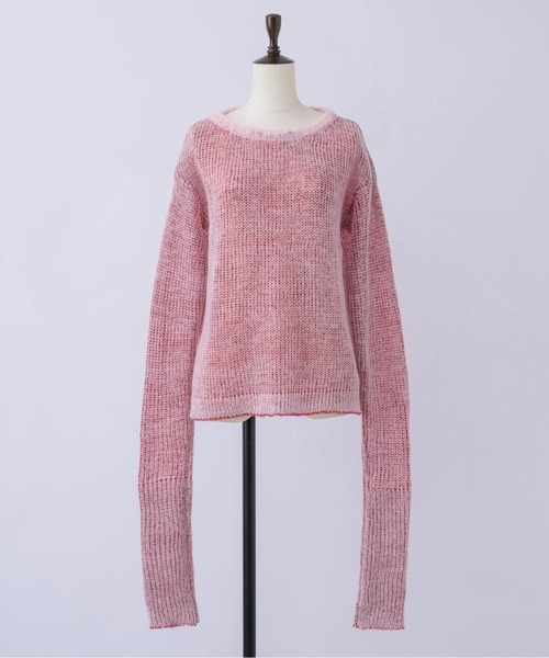 musubore ルーズスリーブリバーシブルニット　ナルシス　チュクラ loose-sleeve reversible NT / ルーズスリーブリバーシブル