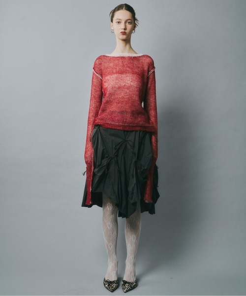 musubore ルーズスリーブリバーシブルニット　ナルシス　チュクラ loose-sleeve reversible NT / ルーズスリーブリバーシブル