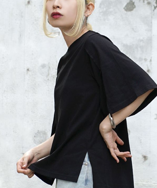 zootie（ズーティー）の「オークール カットハーフスリーブプルオーバー（Tシャツ/カットソー・レディース・ラベンダー/ベージュ/ホワイト/カーキ/ブラック・M）」の10枚目の写真
