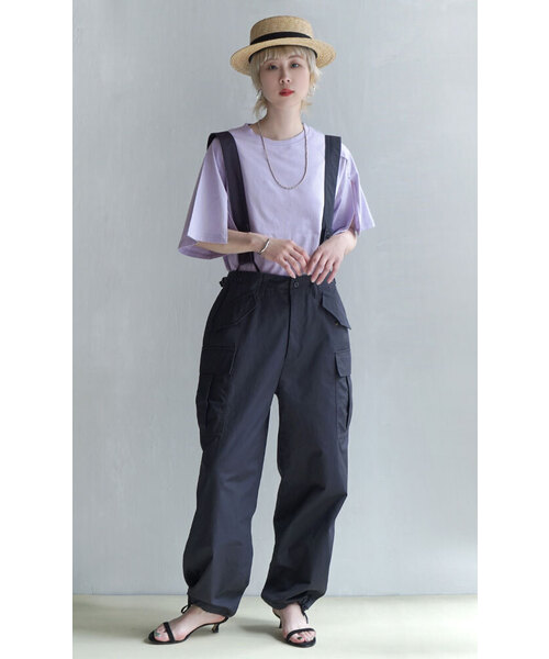 zootie（ズーティー）の「オークール カットハーフスリーブプルオーバー（Tシャツ/カットソー・レディース・ラベンダー/ベージュ/ホワイト/カーキ/ブラック・M）」の6枚目の写真