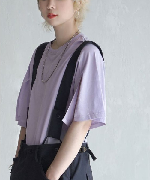 zootie（ズーティー）の「オークール カットハーフスリーブプルオーバー（Tシャツ/カットソー・レディース・ラベンダー/ベージュ/ホワイト/カーキ/ブラック・M）」の22枚目の写真
