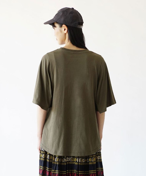 zootie（ズーティー）の「オークール カットハーフスリーブプルオーバー（Tシャツ/カットソー・レディース・ラベンダー/ベージュ/ホワイト/カーキ/ブラック・M）」の19枚目の写真