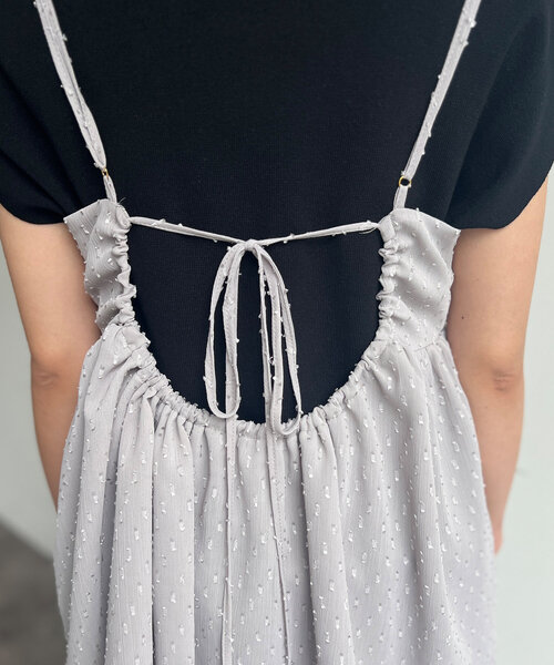 Chez toi（シェトワ）の「【インせず着られる】ジャガードキャミブラウス（シャツ/ブラウス・レディース・ネイビー/グレー/ブラック・FREE）」の21枚目の写真