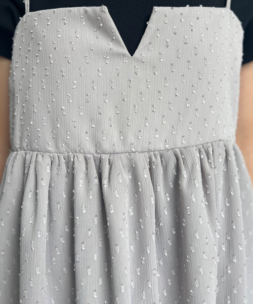 Chez toi（シェトワ）の「【インせず着られる】ジャガードキャミブラウス（シャツ/ブラウス・レディース・ネイビー/グレー/ブラック・FREE）」の18枚目の写真