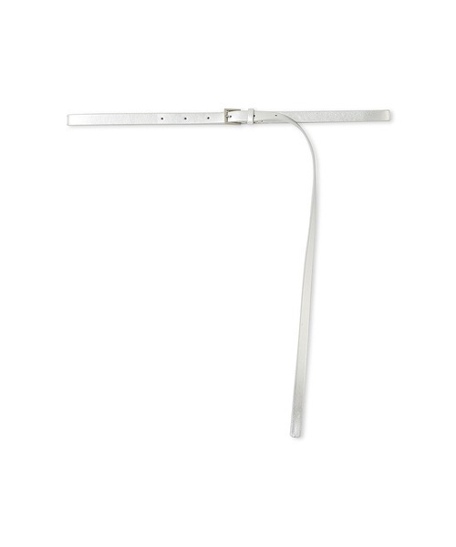 emmi(エミ)の「シンプルナローベルト(ベルト・レディース・シルバー/ブラック・FREE)」の10枚目の写真