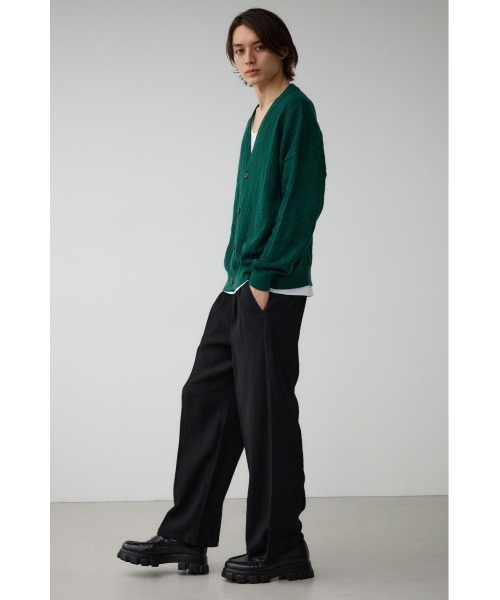 AZUL by moussy(アズールバイマウジー)の「クロシェフラワーニットカーディガン(カーディガン/ボレロ・メンズ・ブラック/ダークグリーン/グレー・FREE)」の12枚目の写真