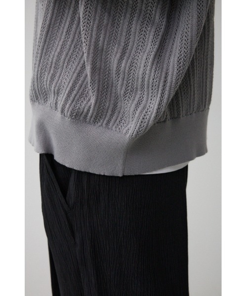 AZUL by moussy(アズールバイマウジー)の「クロシェフラワーニットカーディガン(カーディガン/ボレロ・メンズ・ブラック/ダークグリーン/グレー・FREE)」の16枚目の写真