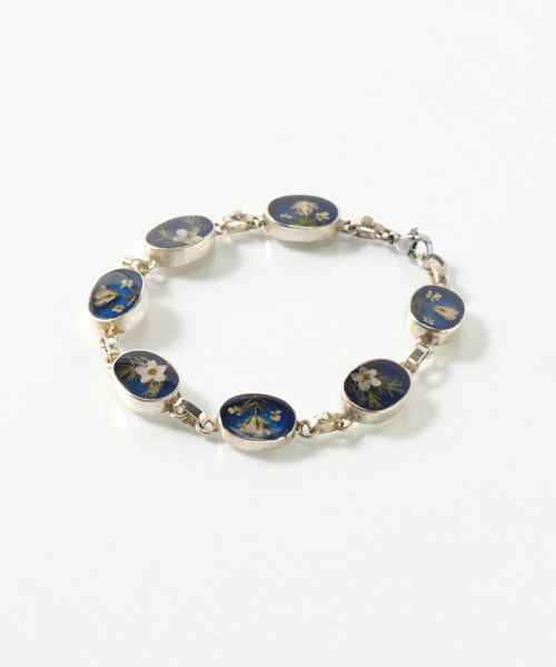 GUSTAVO Flower Chain Bracelet ネイビー Gustavo (グスタボ) / Flower Chain Bracelet – ALTAGRACIA WEB