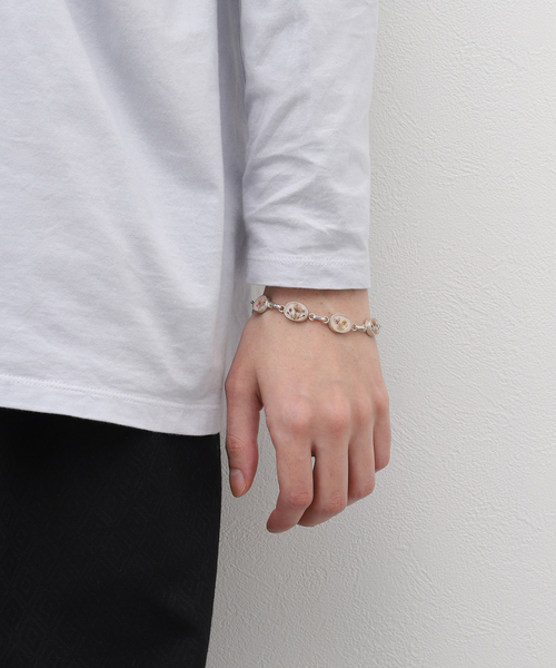 リポウズバングル　腕周り17cm Gustavo Flower Chain Bracelet S-24- AJUZ-17（ブレスレット