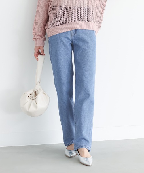 n'OrLABEL（ノアールレーベル）の「『ストレートデニムパンツ』（デニムパンツ・レディース・ブラック/サックスブルー/ブルー・S/M/L/LL/3L）」の17枚目の写真