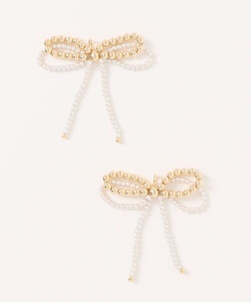 emesuelee(エメスーリー)の「パール×メタルリボン シューレースチャーム 2set(シューズ小物/雑貨・レディース・ゴールド/シルバー・フリー)」の12枚目の写真