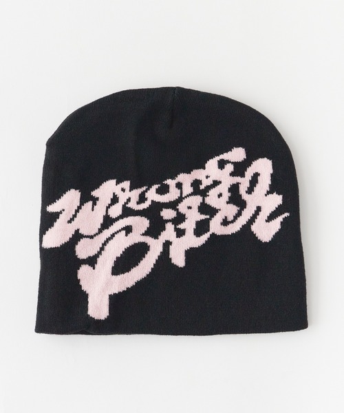 ROOPTOKYO（ループトウキョウ）の「ロゴビーニー（ニットキャップ/ビーニー・レディース・ピンク/レッド/ブラック系その他/ブラック系その他2・FREE）」の8枚目の写真