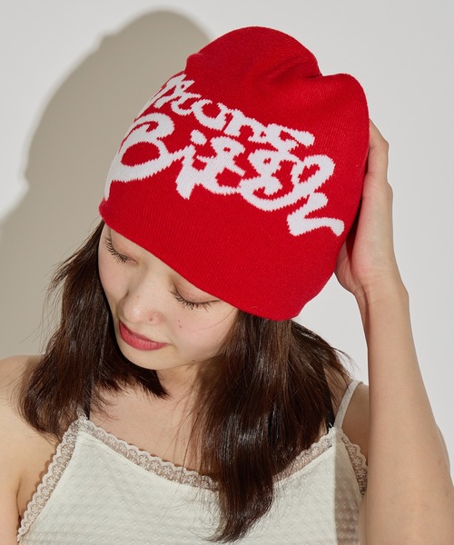 ROOPTOKYO（ループトウキョウ）の「ロゴビーニー（ニットキャップ/ビーニー・レディース・ピンク/レッド/ブラック系その他/ブラック系その他2・FREE）」の19枚目の写真