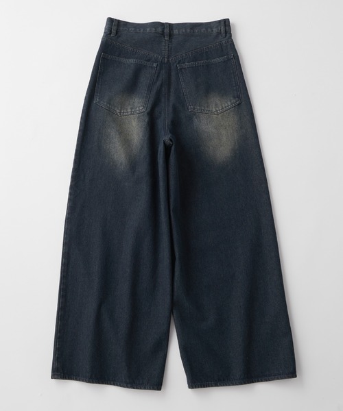 d.i.a. 2000 grunge フレアパンツ ダイヤ ヴィンテージライクオーバーダイワイドフレアデニムパンツ MONO