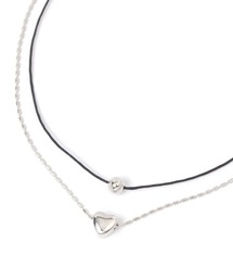 LAKOLE | コード×ハート2連ネックレス / 139707(ネックレス)