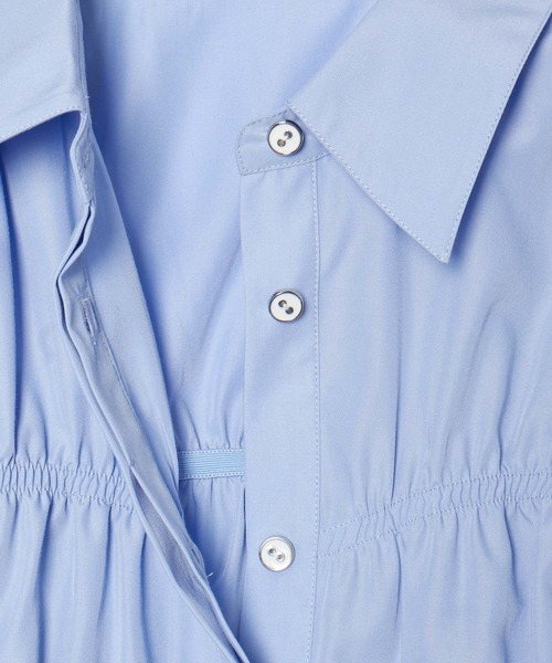 VIS（ビス）の「シャーリングバルーンシャツ（シャツ/ブラウス・レディース・ブルー/ホワイト/ライトグリーン・FREE）」の21枚目の写真
