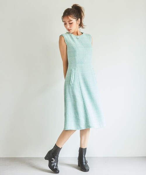TOCCA(トッカ)の「SMALL STAR ドレス(ワンピース・レディース・グリーン系5/ピンク系5/ブラック系5・00/0/2/4/6)」の9枚目の写真