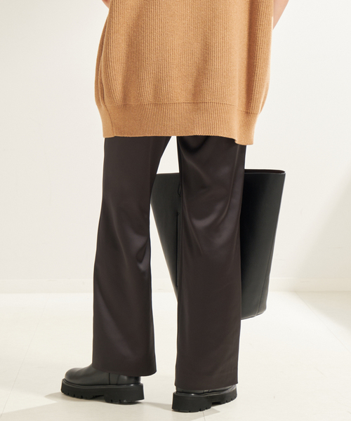 Plage プラージュ　Satin Relaxパンツ　ブラック　美品 新 モデルファッション - Plage プラージュ Satin Relaxパンツ