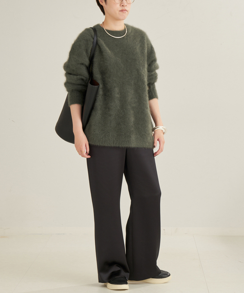 Plage プラージュ　Satin Relaxパンツ　ブラック　美品 plage（プラージュ）の「Satin Relax パンツ（その他パンツ