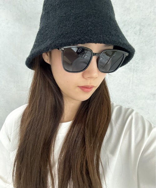Burner（バーナー）の「【OKUOKU　0909】シンプル デザイン サングラス 伊達メガネ oku-sung-766024383410-3 Nn（サングラス・メンズ・オレンジ/クリア/ブラック・FREE）」の2枚目の写真
