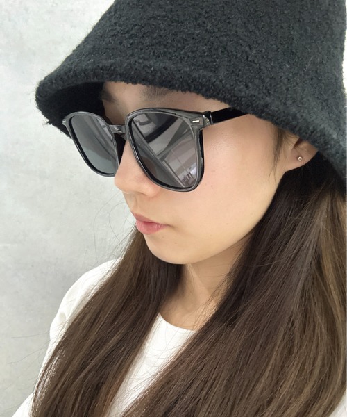 Burner（バーナー）の「【OKUOKU　0909】シンプル デザイン サングラス 伊達メガネ oku-sung-766024383410-3 Nn（サングラス・メンズ・オレンジ/クリア/ブラック・FREE）」の16枚目の写真