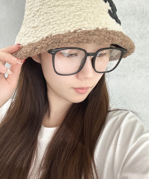 Burner（バーナー）の「【OKUOKU　0909】シンプル デザイン サングラス 伊達メガネ oku-sung-766024383410-3 Nn（サングラス・メンズ・オレンジ/クリア/ブラック・FREE）」の9枚目の写真