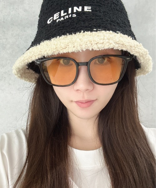 Burner（バーナー）の「【OKUOKU　0909】シンプル デザイン サングラス 伊達メガネ oku-sung-766024383410-3 Nn（サングラス・メンズ・オレンジ/クリア/ブラック・FREE）」の14枚目の写真