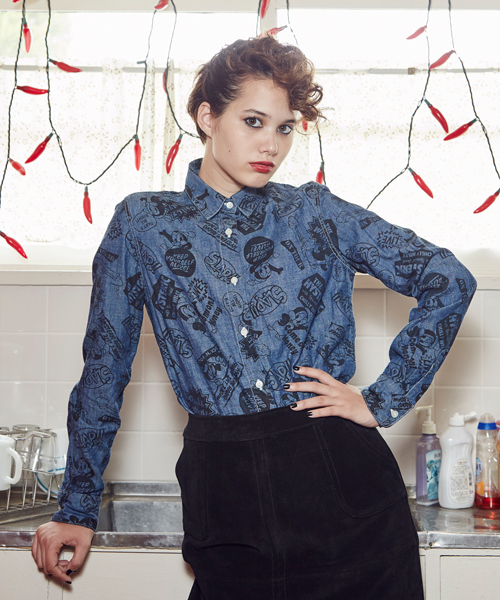 KISS 総柄シャツ ヒステリックグラマー KISS 総柄シャツ ヒステリック