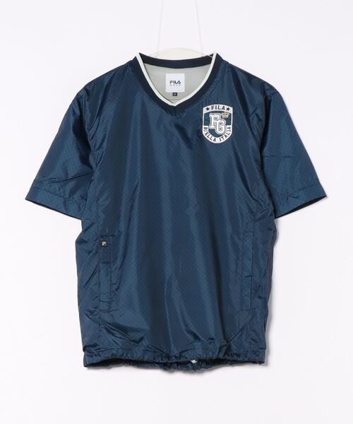 FILA GOLF(フィラゴルフ )の「【FILA GOLF/フィラゴルフ】Vネックプルオーバー ゴルフ(Tシャツ/カットソー・メンズ・ブラックミックス/ケミカルウォッシュ/ライトグレー・MEDIUM)」の4枚目の写真