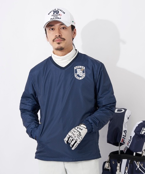 FILA GOLF フィラゴルフ ニットジャケット M サイズ：LL FILA GOLF フィラゴルフ ニット ジップジャケット