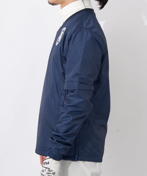 FILA GOLF(フィラゴルフ )の「【FILA GOLF/フィラゴルフ】Vネックプルオーバー ゴルフ(Tシャツ/カットソー・メンズ・ブラックミックス/ケミカルウォッシュ/ライトグレー・MEDIUM)」の15枚目の写真