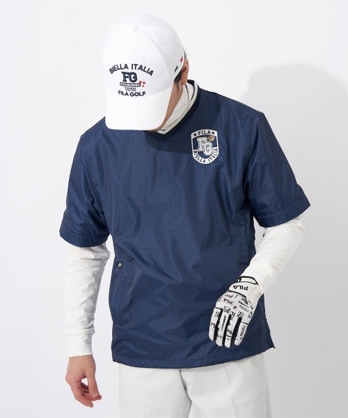 FILA GOLF(フィラゴルフ )の「【FILA GOLF/フィラゴルフ】Vネックプルオーバー ゴルフ(Tシャツ/カットソー・メンズ・ブラックミックス/ケミカルウォッシュ/ライトグレー・MEDIUM)」の20枚目の写真