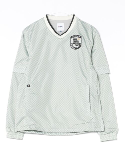 FILA GOLF(フィラゴルフ )の「【FILA GOLF/フィラゴルフ】Vネックプルオーバー ゴルフ(Tシャツ/カットソー・メンズ・ブラックミックス/ケミカルウォッシュ/ライトグレー・MEDIUM)」の22枚目の写真