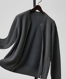 ABAHOUSE | 【ニットスウェット】ハイショクステッチ ニットブルゾン/ クルーカーディガン(カーディガン/ボレロ)