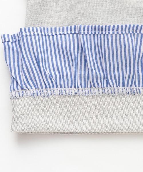 Love&Peace&Money（ラブアンドピースアンドマネー）の「肩リボントレーナー（スウェット・キッズ・ラベンダー/グレー/ピンク・130cm/80ｃｍ/90cm/110cm/100cm/120cm）」の8枚目の写真