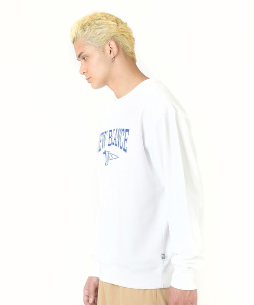 NEW BALANCE（ニューバランス）の「ペナント　クルーネックスウェット（スウェット・メンズ・ホワイト/ライトグレー/ブルー・SMALL/MEDIUM/LARGE/X-LARGE/XX-LARGE）」の7枚目の写真