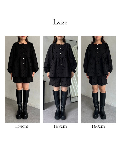 prose verse（プロズヴェール）の「フロッキードットパールボタンペプラムブラウス（シャツ/ブラウス・レディース・ブラック系その他・MEDIUM/LARGE）」の21枚目の写真
