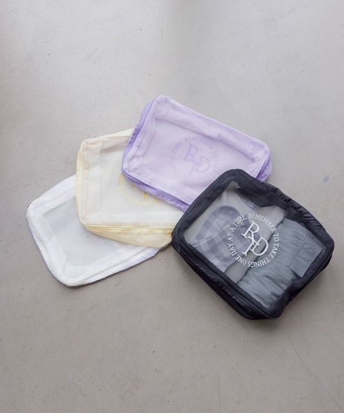 GLOBAL WORK（グローバルワーク）の「メッシュポーチ/149173（ポーチ・キッズ・パープル/オフホワイト/イエロー/ブラック・FREE）」の6枚目の写真